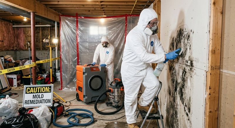 White Mold Mitigation in Dallas, TX